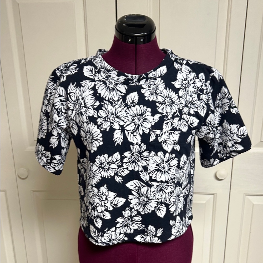 Anthropologie - Maeve Knit Boxy Tee - Size XS